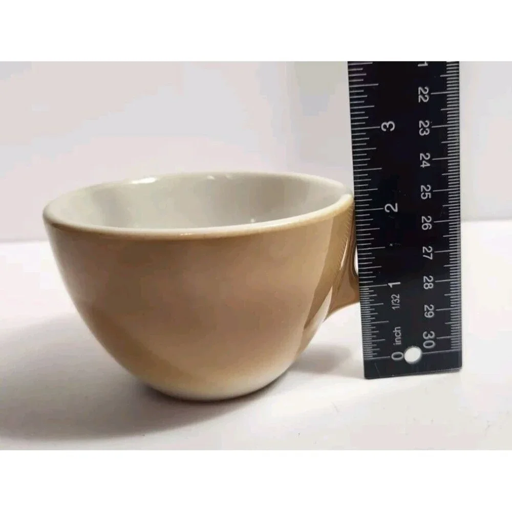 Vintage Jackson Custom China Mug  Brown Fade Into White 16